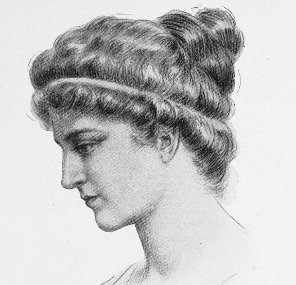A 1908 depiction of Hypatia of Alexandria by Jules Maurice Gaspard