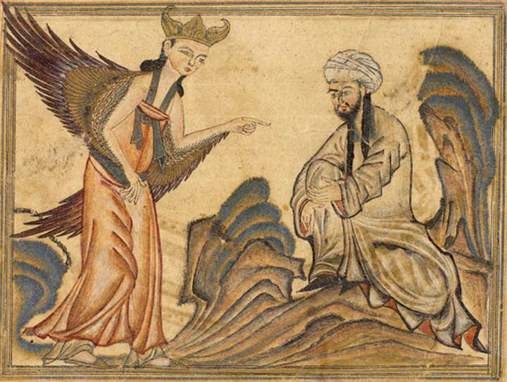 The Angel Gabriel visits Muhammad