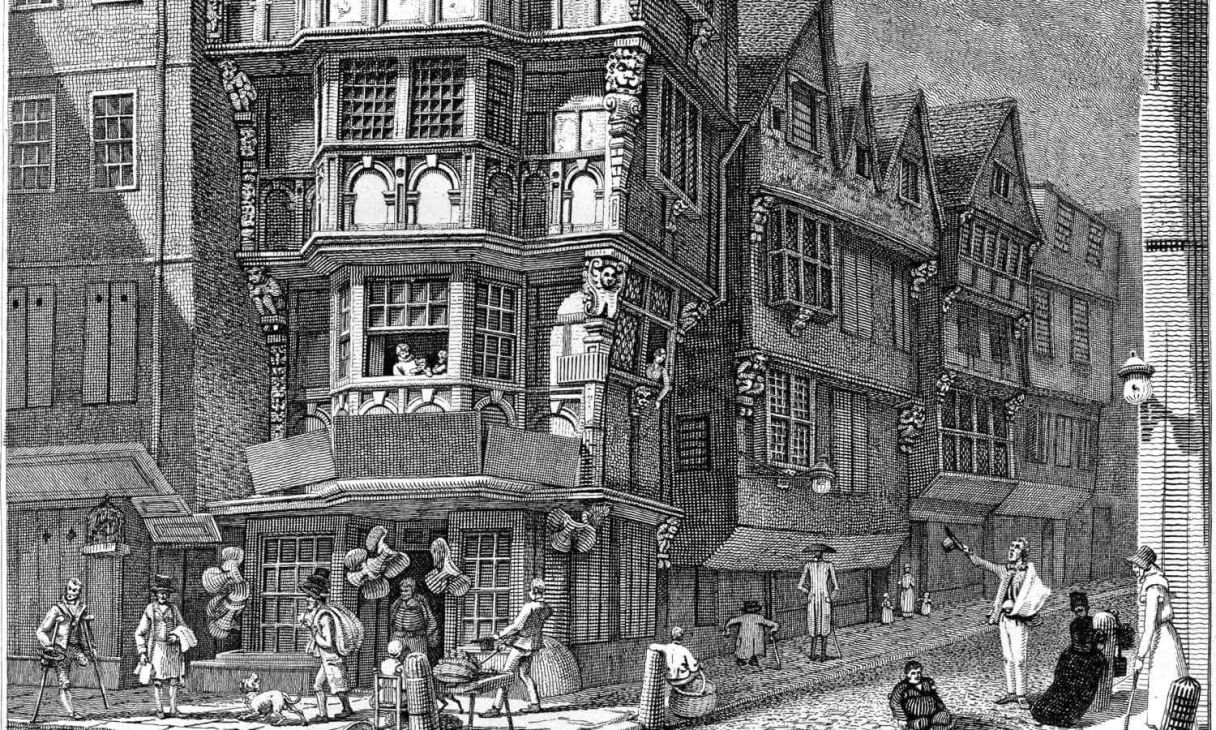 The crooked townhouse on Fleet Street – Survived