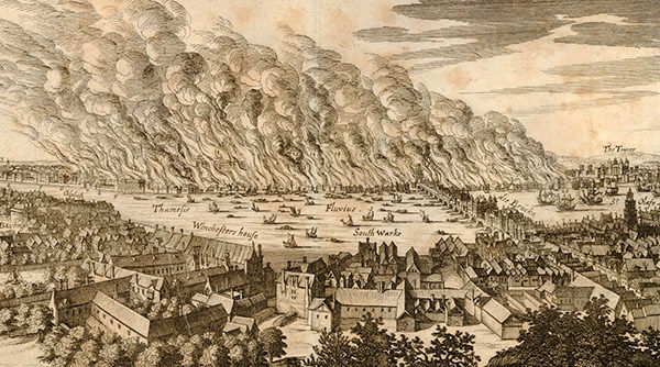 Typical depiction of the Great Fire