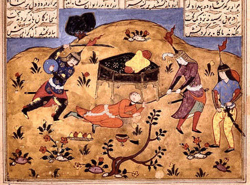 Murder of King Hormozd by Banduy and Gostahm