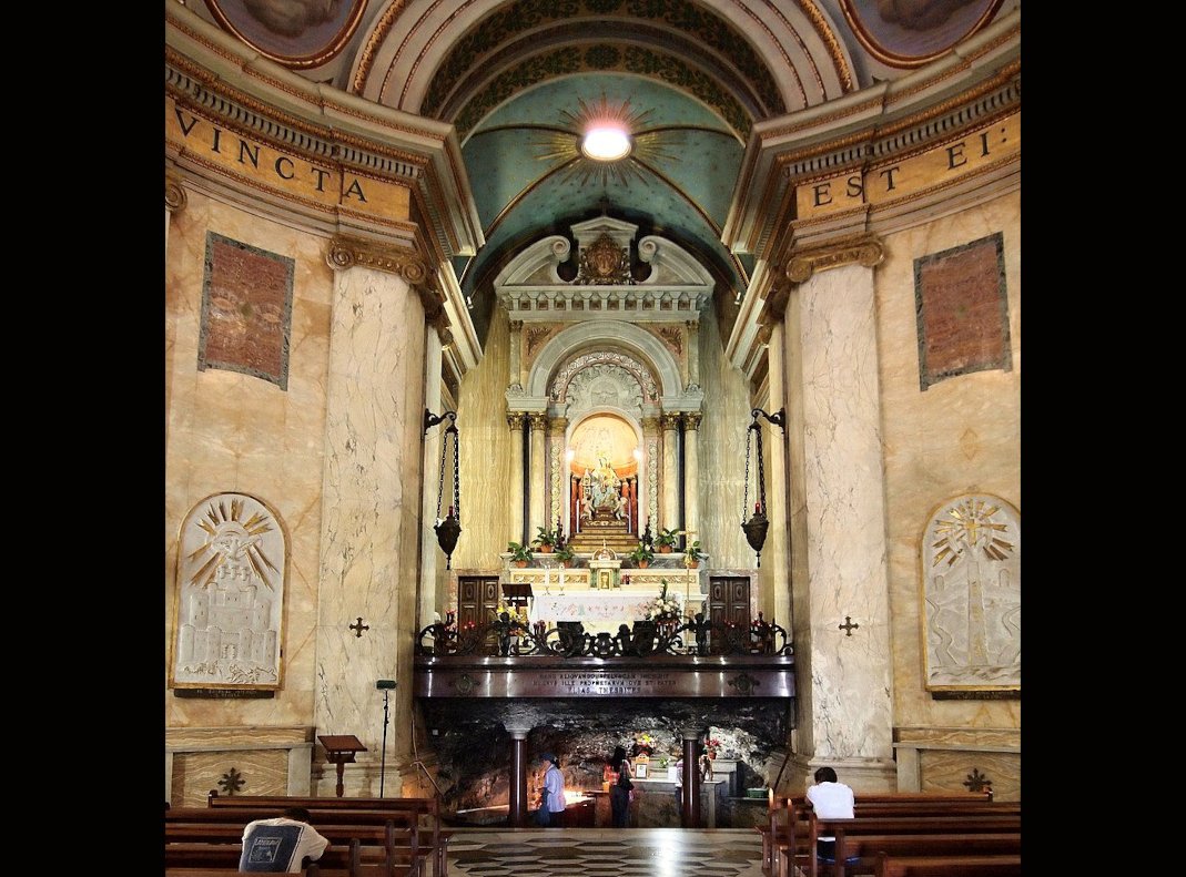Stella Maris Church with cave